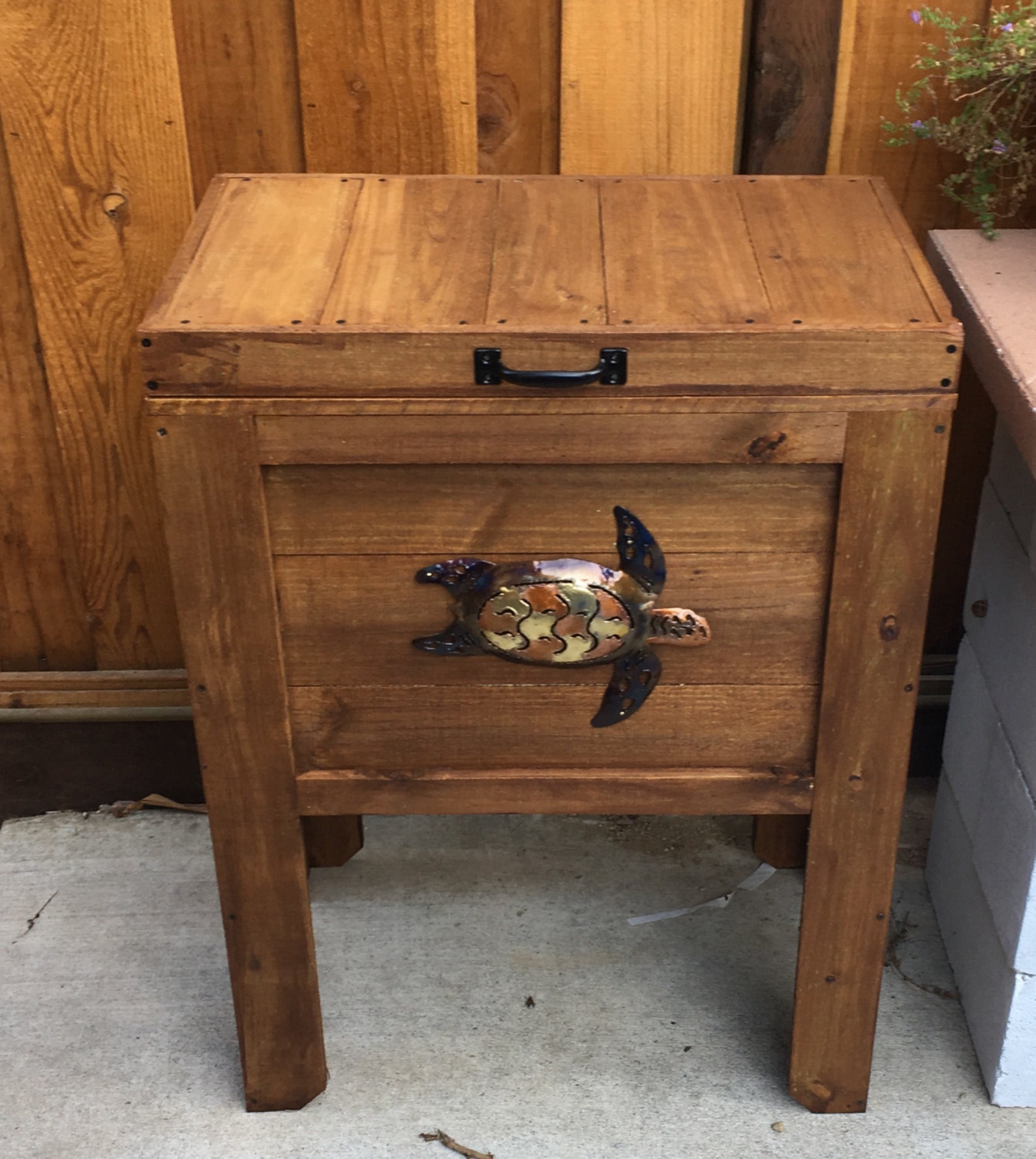 Wood Ice Chest Holder Etsy