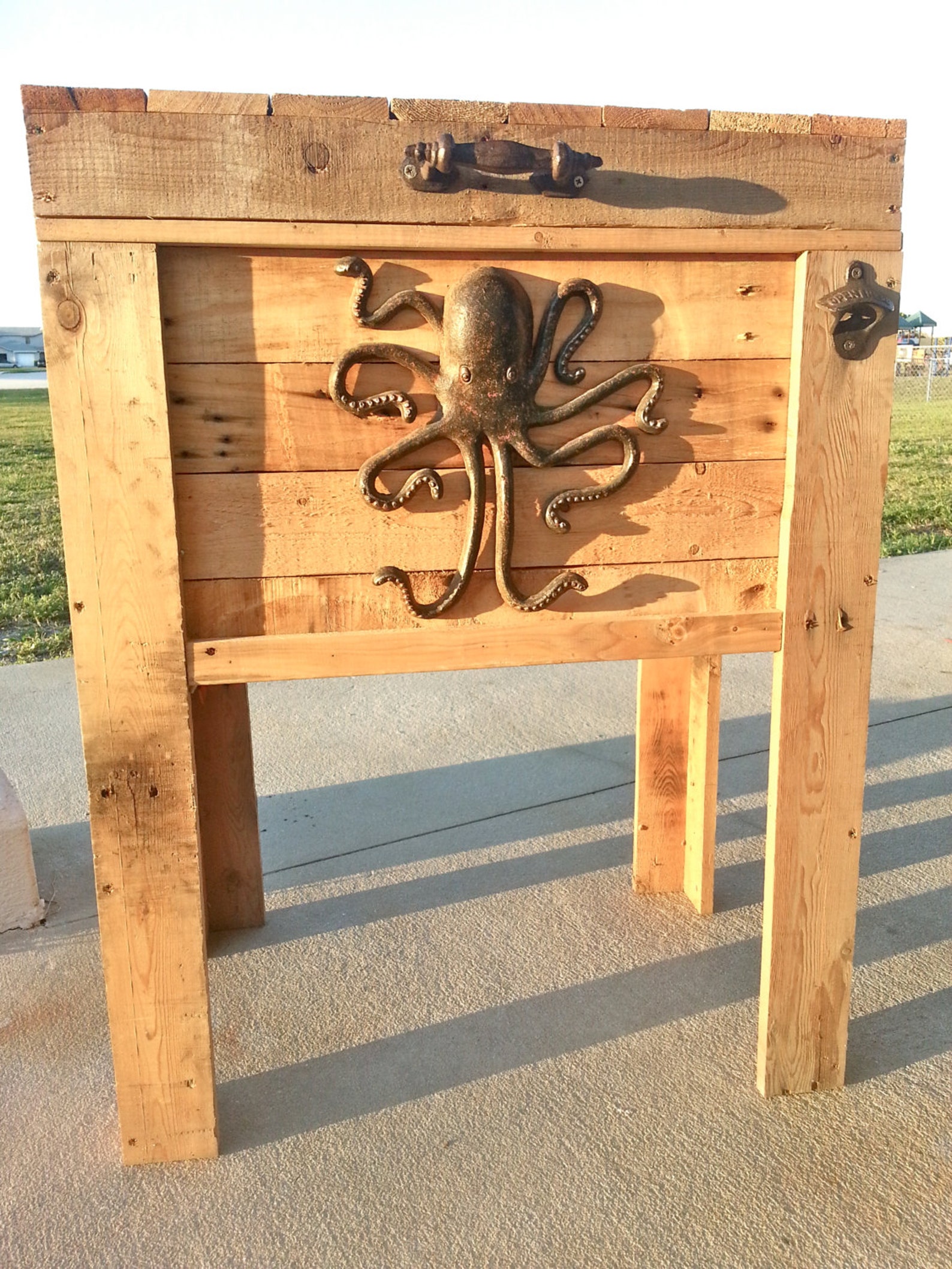 Wood Ice Chest Holder Etsy