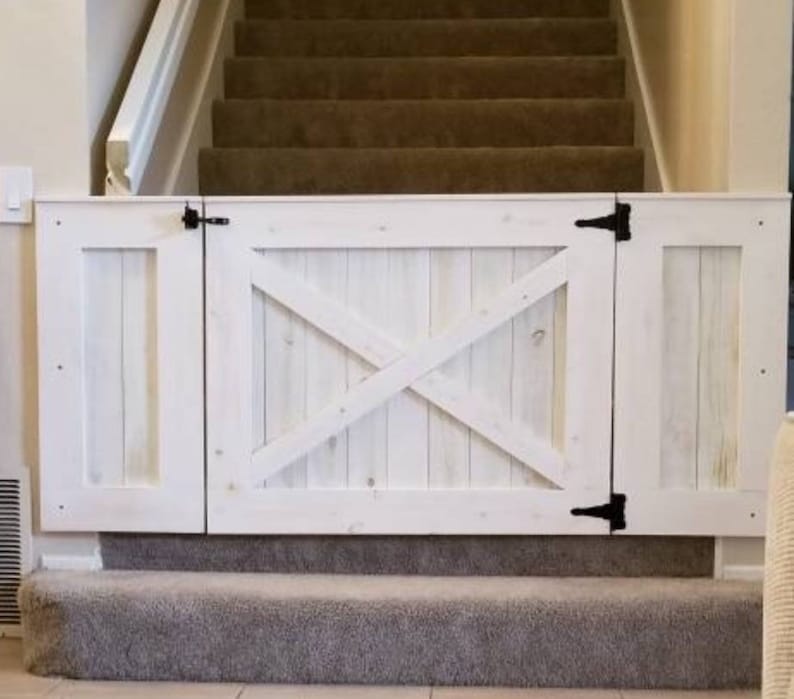 Rustic Dog/ Baby Gate Barn Door Style w/ side panels Etsy