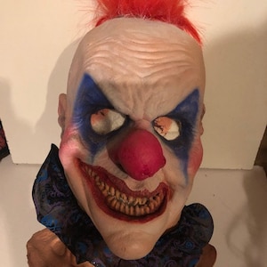 Scary clown latex mask