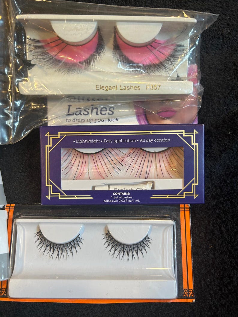 Set of 6 Fun Eyelashes Variety Pack - Etsy