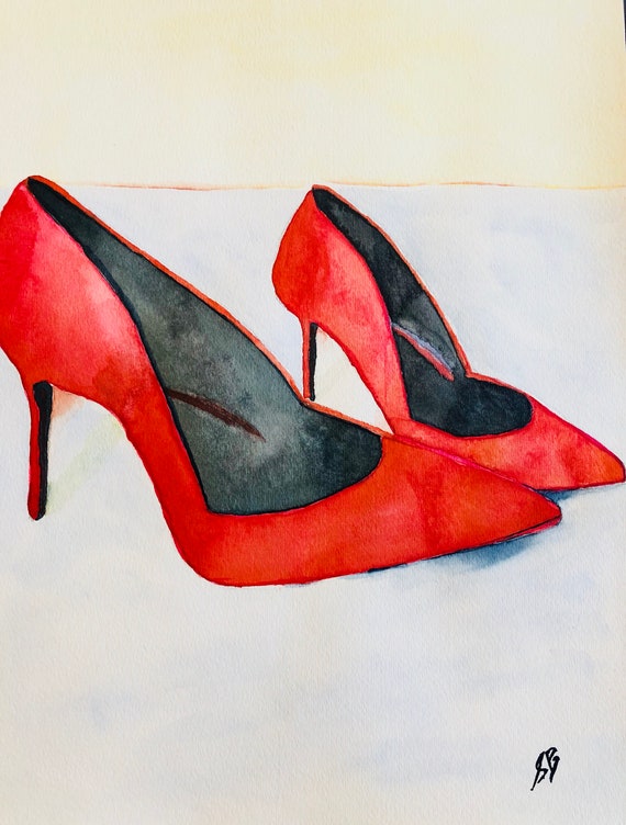 red stilettos
