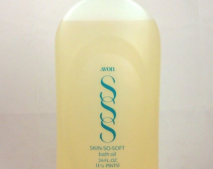 Avon SKIN SO SOFT Original Woodland Fresh Bath Oil Large Bottle 24 Oz