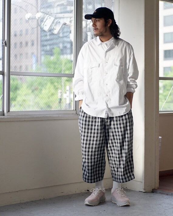 Porter Classic Palaka Wide Pants Blue Blue Japan Kapital Junya