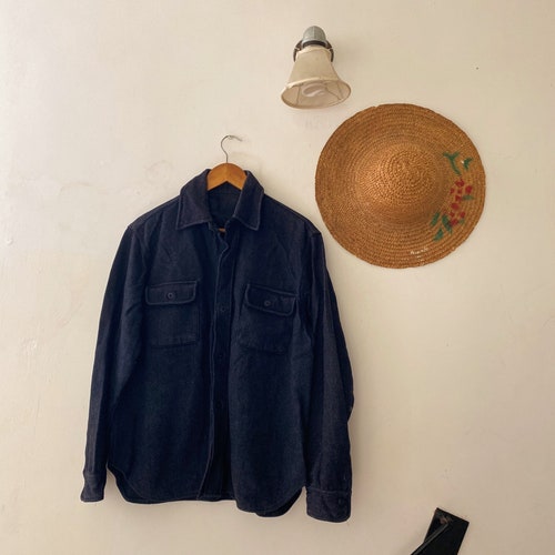 Vintage Navy Military CPO Wool Shirt RRL popular McCoy Freewheelers Mister Freedom Sugar Cane Warehouse Kapital