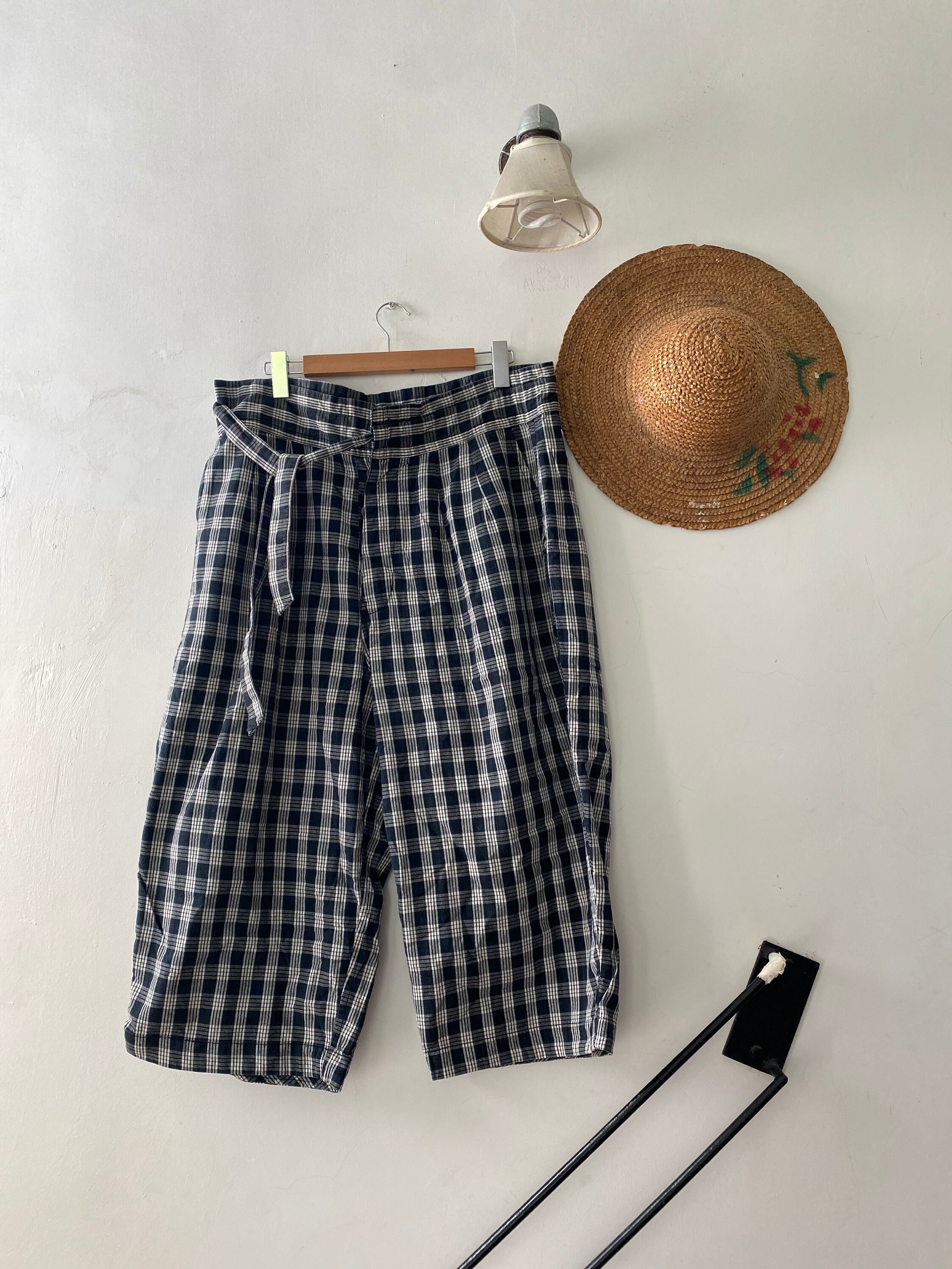 Porter Classic Palaka Wide Pants Blue Blue Japan Kapital Junya