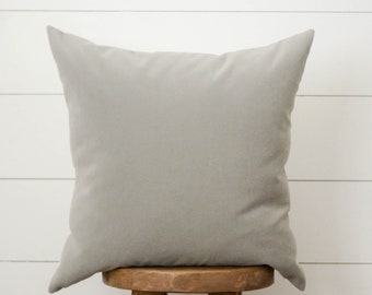 Gray Stripe Pillow Woven Gray Stripe Grey & White Outdoor Pillow Cover