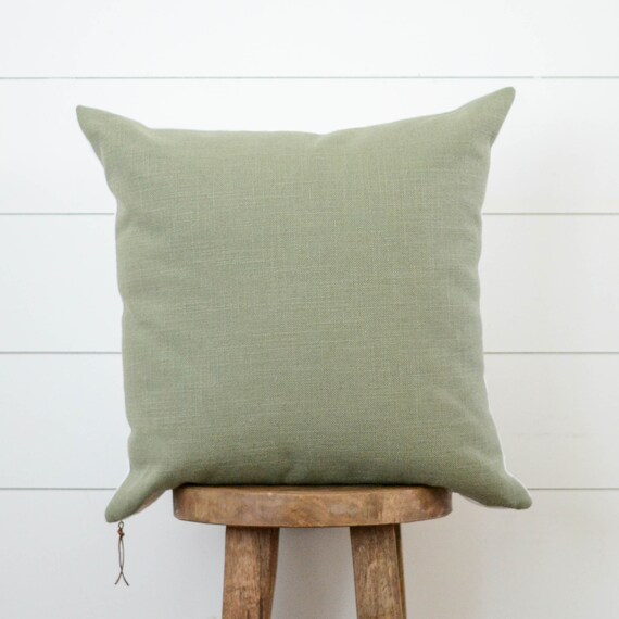 Moss Green Pillow Olive Pillow Cover Green Linen Decorative Etsy