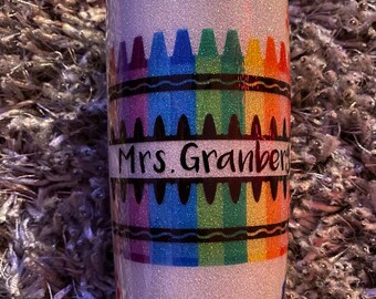 Crayon Teacher Tumbler