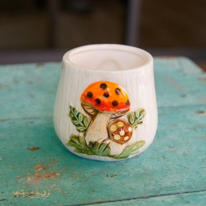 Vintage Sears Roebuck 1978 Merry Mushroom Canister Sugar dish Made in Japan No Lid