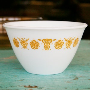 Vintage Corelle Butterfly Gold Small Sugar Dish Corning NY made in USA