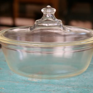 Antique Rare Early Pyrex Glass AJ - A 194 - 294 Casserole Covered Dish with Lid 1920s