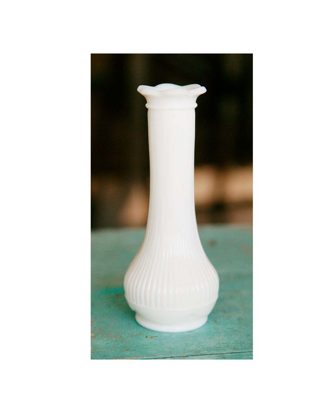 Vintage Milk Glass Bud Vase by Randall Etsy