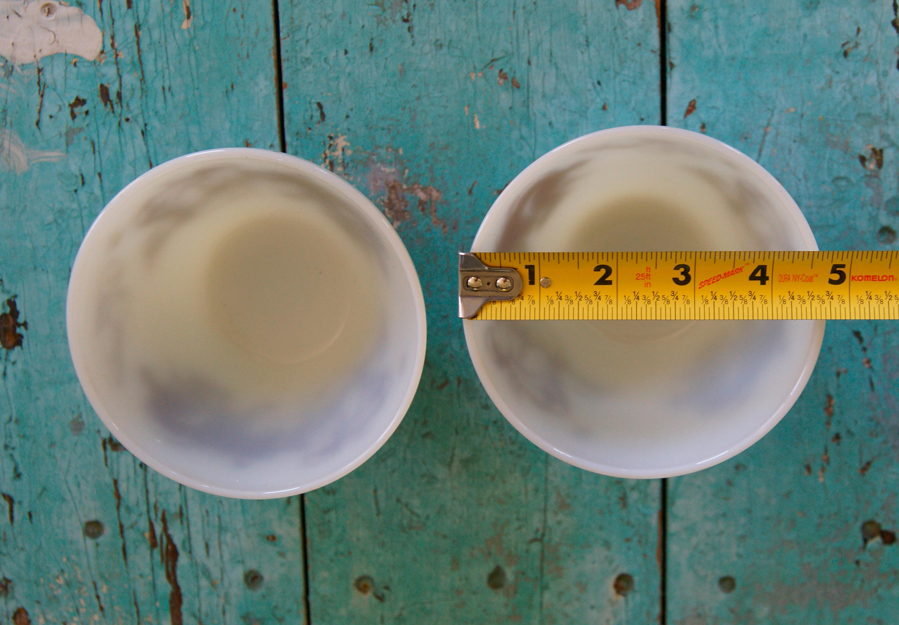 Vintage Davy Crockett Milk Glass Bowls: Fire King Childs