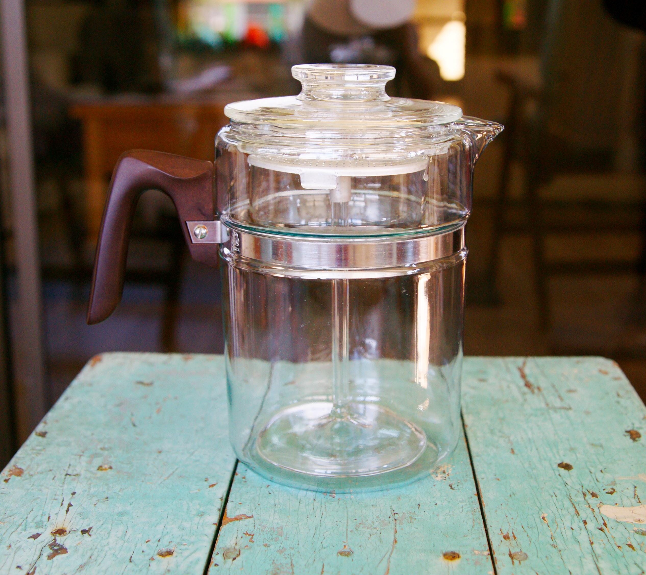 Pyrex Coffee Stovetop Vintage Percolator - Etsy