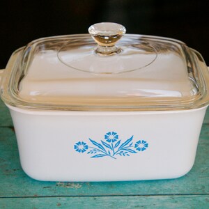 Vintage Corning Ware Cornflower Pattern Rectangular Casserole Dish With ...