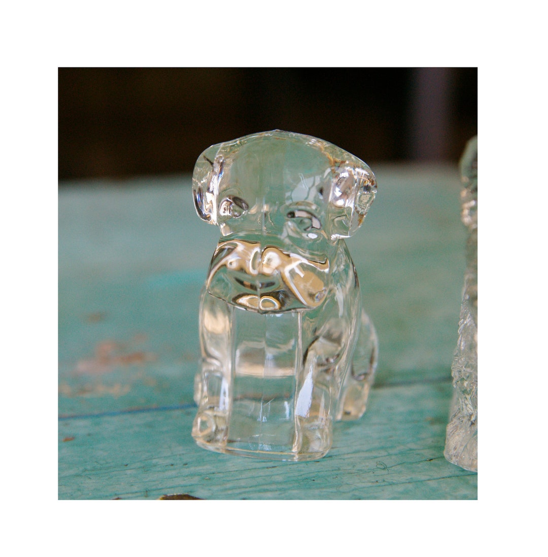 アンティーク雑貨 Victory Glass Bulldog Candy Container アンティーク雑貨 Victory Glass Bulldog Candy Container