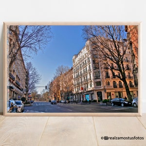 Photo Architecture Madrid of the 20th Century Spain, Printed photo of facades of buildings of Madrid, Wall decor, Urban photography Madrid