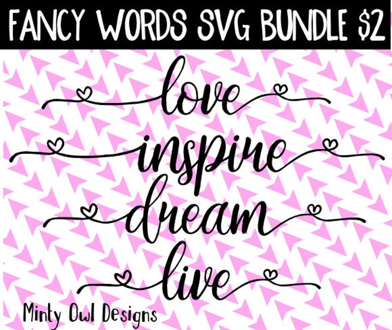 Download Cricut SVG Cutting Files Love Inspire Dream Live SVG Cut ...