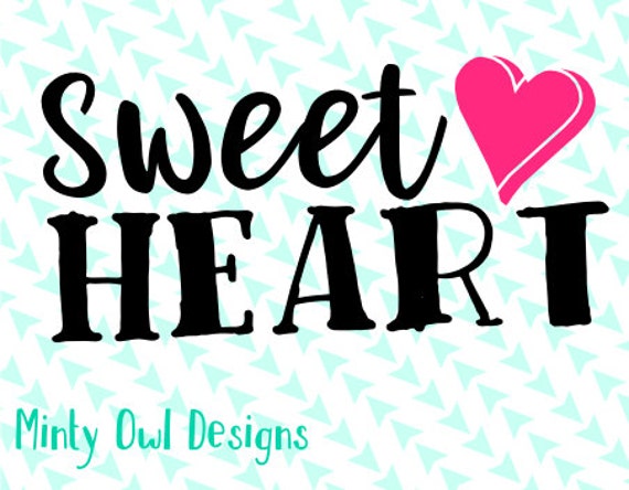 Download Sweetheart SVG Cut File Heart Baby Valentine's Day | Etsy