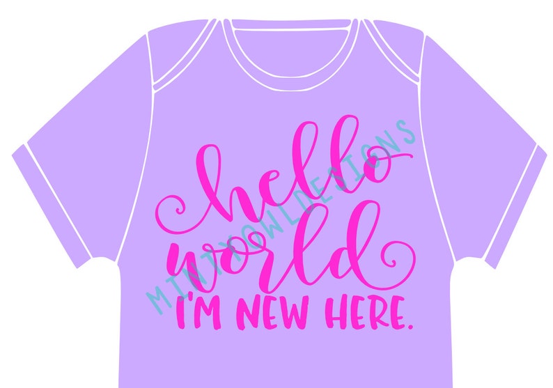 SVG Cut File Hello World I'm New Here Coming Home | Etsy