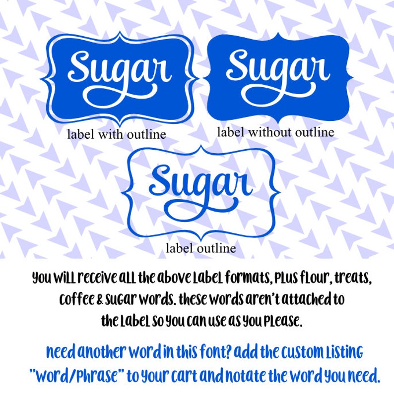 SVG Cut File Jar Canister Coffee Sugar Flour Treats | Etsy