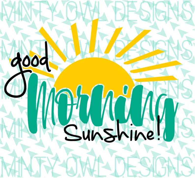 Download Cricut SVG Good Morning Sunshine SVG Cut File Coffee Mug | Etsy