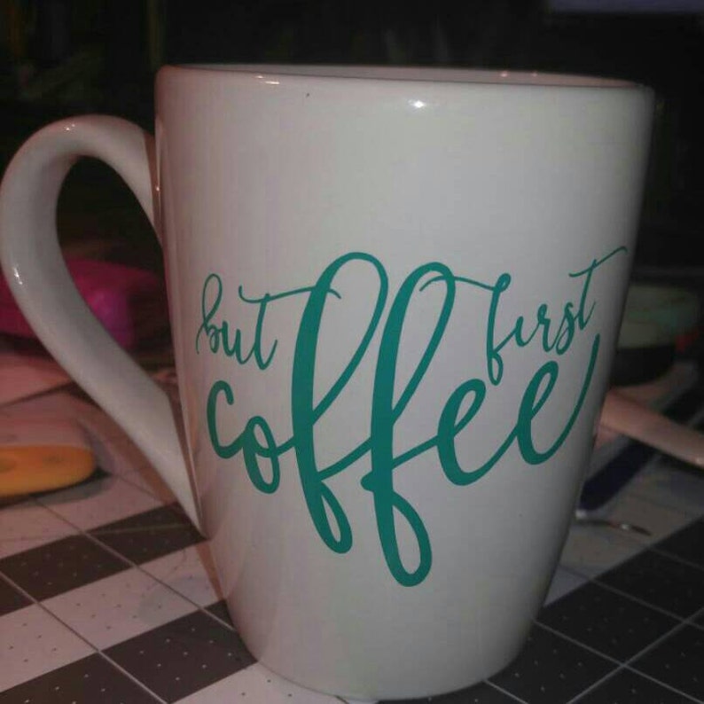 Download Cricut SVG But First Coffee SVG Cut File Coffee Mug | Etsy