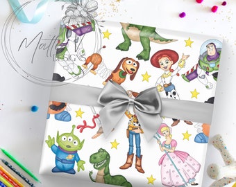 Toy Story Wrapping Paper | Christmas Gift Wrap | Swiftie Gift Wrap | Custom Gift Wrap