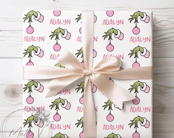 Personalized Wrapping Paper | Christmas Gift Wrap | Name Gift Wrap | Custom Gift Wrap