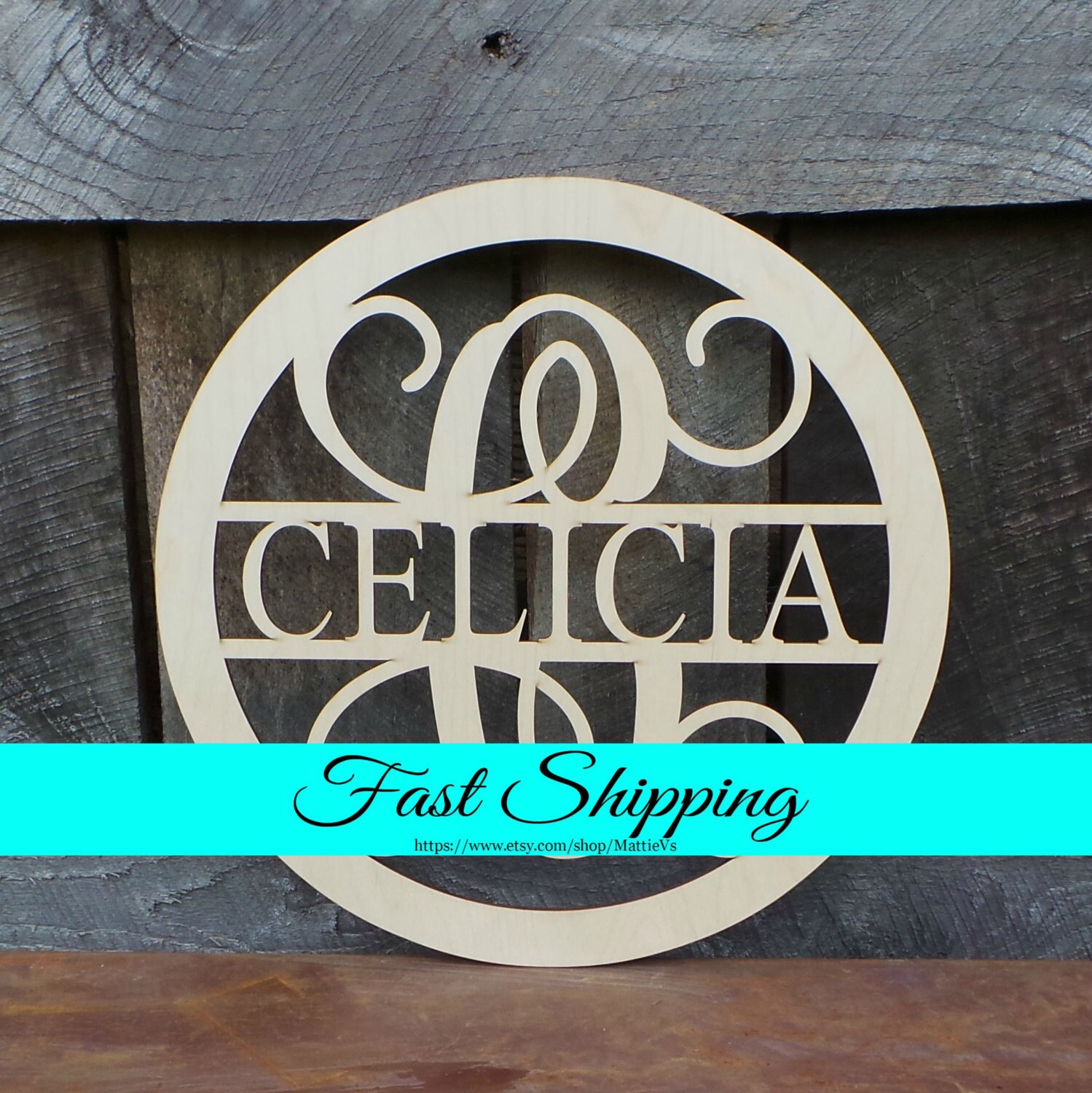 Door Hanger Wooden Name Unpainted Wood Letters Wreath Door Hanger Wooden Name Unpainted Wood Letters Wreath Monogram Housewarming Gift Wedding Personalized