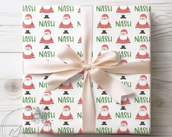 Personalized Wrapping Paper | Christmas Gift Wrap | Name Gift Wrap | Custom Gift Wrap