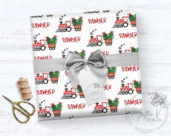 Personalized Wrapping Paper | Christmas Gift Wrap | Name Gift Wrap | Custom Gift Wrap