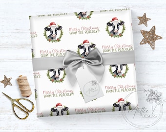 Personalized Wrapping Paper | Christmas Gift Wrap | Name Gift Wrap | Custom Gift Wrap