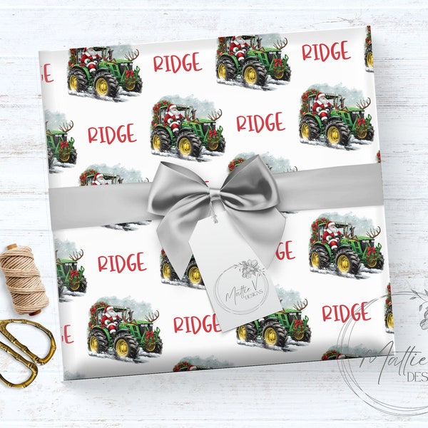 John Deere Wrapping Paper Etsy