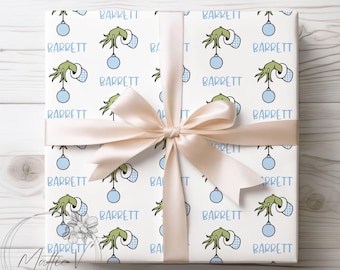Personalized Wrapping Paper | Christmas Gift Wrap | Name Gift Wrap | Custom Gift Wrap