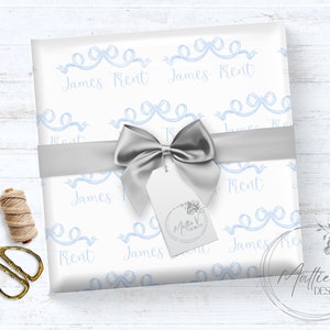 Personalized Wrapping Paper | First Birthday Gift Wrap | First Christmas Gift Wrap | Baby Shower Gift Wrap | Name Wrapping Paper