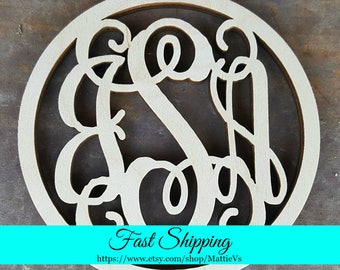 FREE SHIPPING!!   Homecoming Mum Monogram - Unpainted Mini Monogram - Three Letter Monogram - Rear View Mirror Monogram - Car Charm