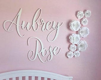 FREE SHIPPING!!   Unpainted Wooden Name Sign - Wood Name Wall Hanging - Nursery Wall Hanging - Dorm Room Wall Hanging