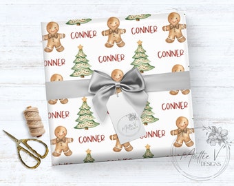 Personalized Wrapping Paper | Christmas Gift Wrap | Name Gift Wrap | Custom Gift Wrap