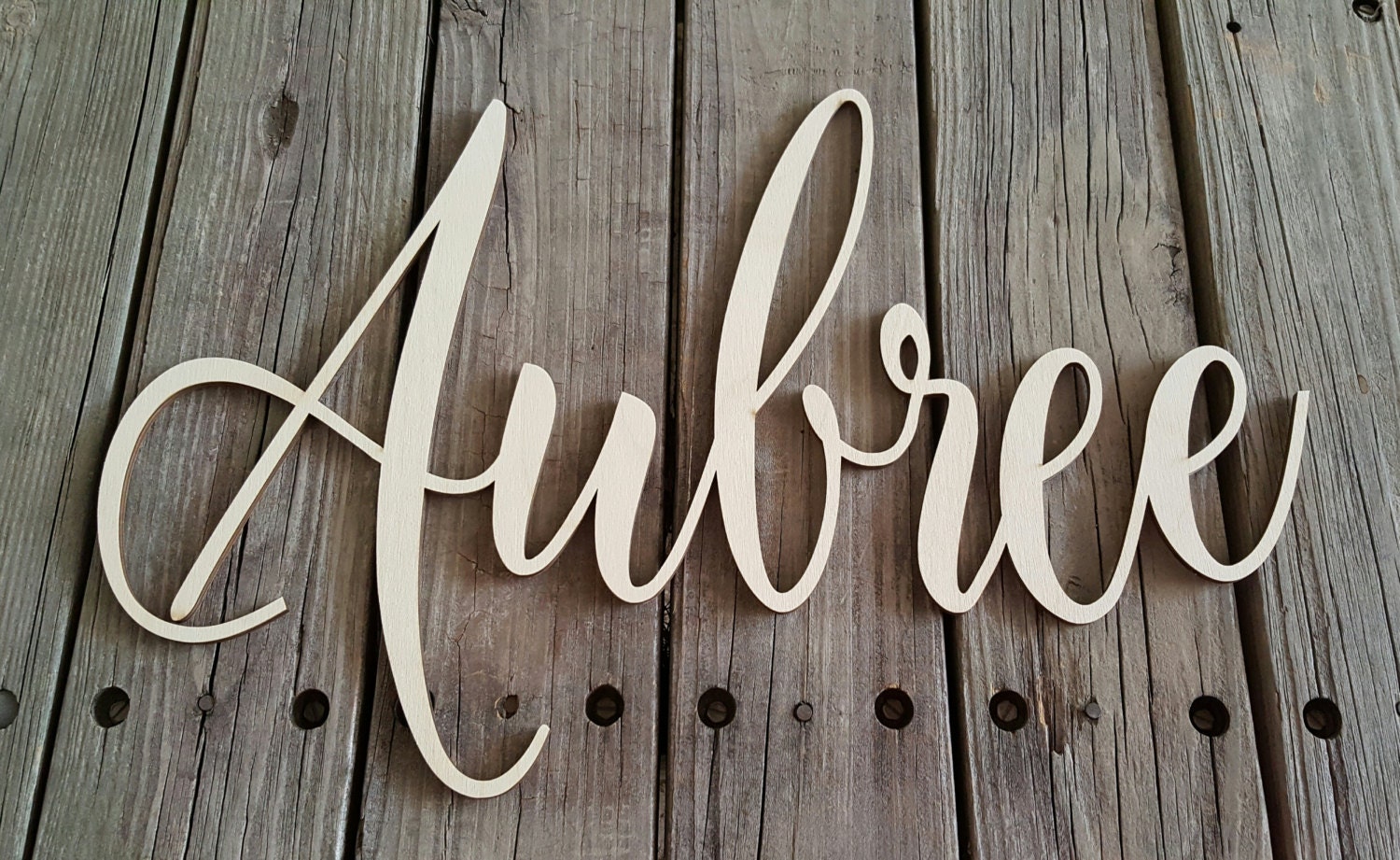 LIVRAISON GRATUITE Prénom en bois nom Tenture murale Etsy