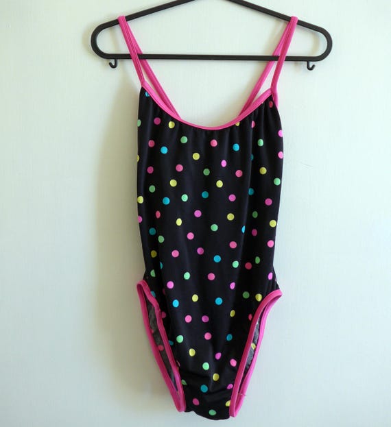 polka dot swimming costume