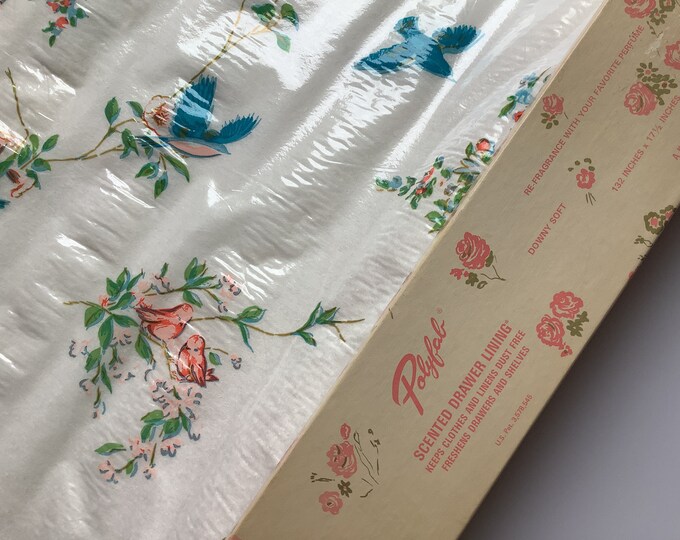 New Scented Drawer Liner, Polyfab Drawer Liner in Box, Floral Drawer