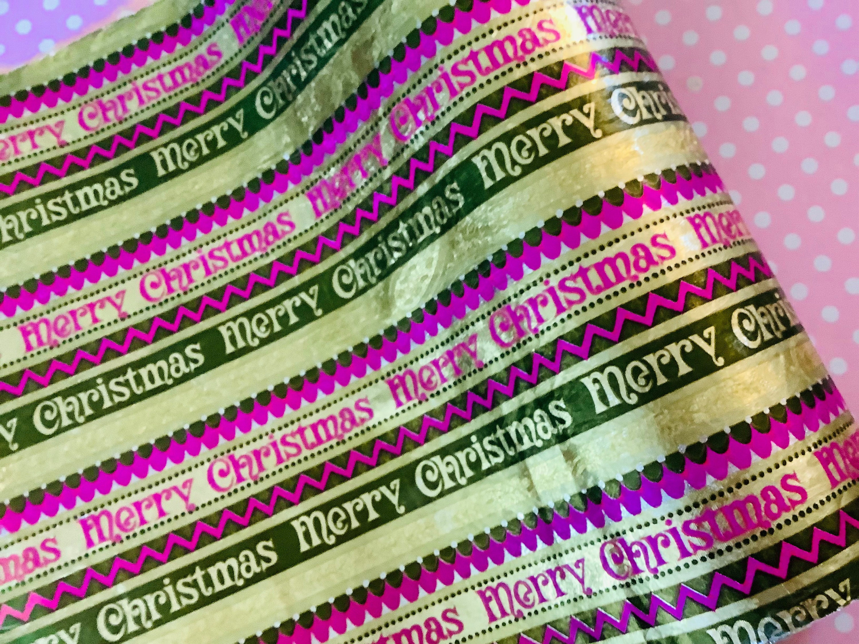 Vintage Christmas Gift Wrapping Paper & Foil Wrap 10 Rolls Sealed NOS