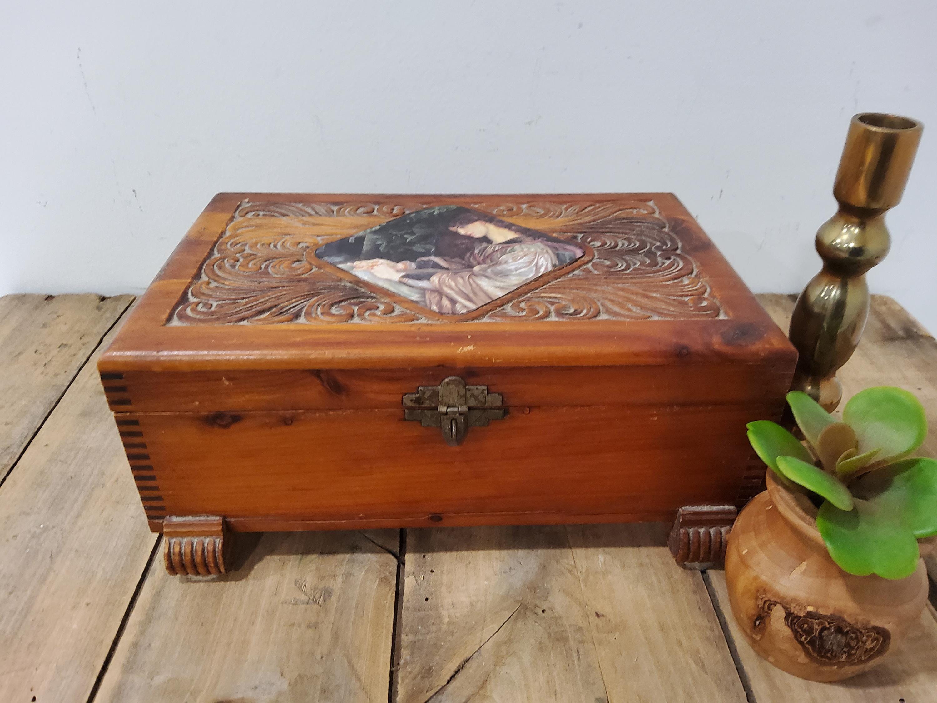 Antique Cedar Box - Etsy