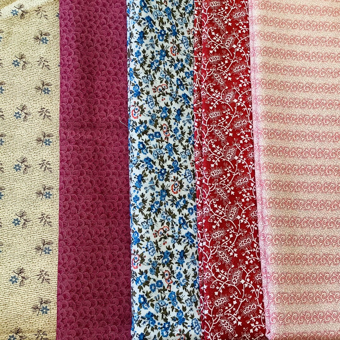 4 Yards Fabric Retro Fabric Lot Lot of Fabric Vintage Etsy