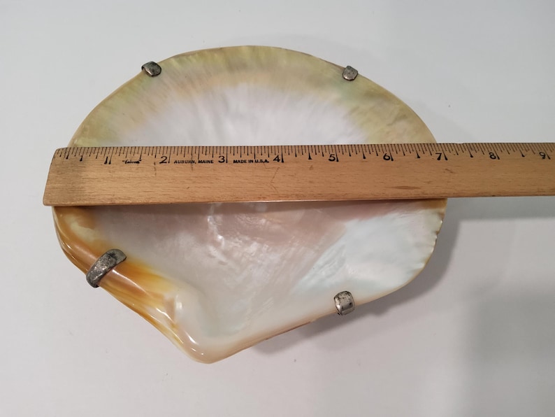 Caviar Shells Vintage Maitland Smith Caviar Dish, Shell, Mother of Pearl, Cast Metal ...