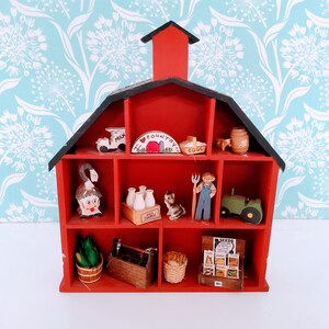 TOYANDONA 2 scaffali da parete per casa delle bambole in miniatura, in scala 1:12, piccoli scaffali in legno, modelli per mobili da cucina