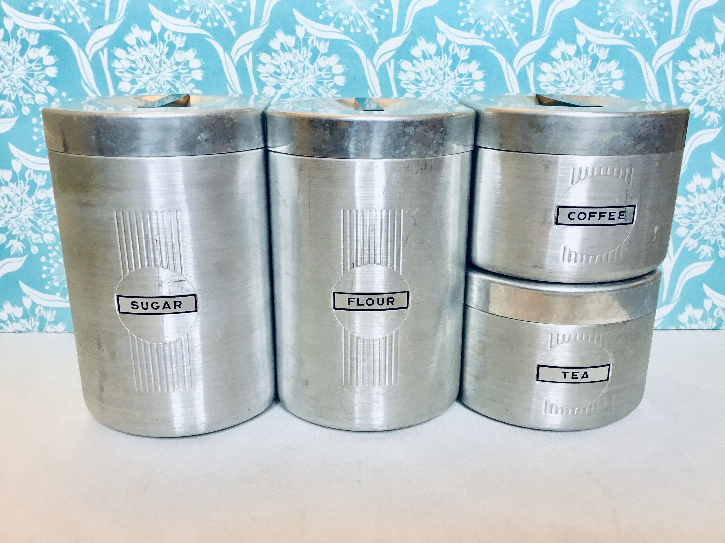 Kromex Tea Canister - Etsy