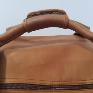 Vintage Colombian Leather Duffel Bag, 24 Inch Weekend Travel Bag image 8